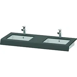 Duravit DuraStyle Waschtisch-Konsole DS829C04949 55x80x10cm, 2 Ausschnitte, graphit matt