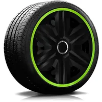 RADKAPPEN-KÖNIG 16" 16 Zoll RKK21 LUX Grün RADBLENDEN RADKAPPEN
