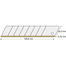 Lutz Blades Abbrechklinge TiN 25mm Pack a 10 Stück lutz blades