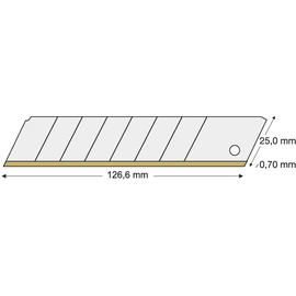 Lutz Blades Abbrechklinge TiN 25mm Pack a 10 Stück lutz blades