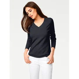 Heine V-Pullover Blau 40