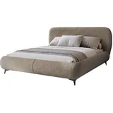 Mirjan24 Polsterbett, Hellbraun, Textil, Rechteckig, 140x200 cm, Schlafzimmer, Betten, Polsterbetten