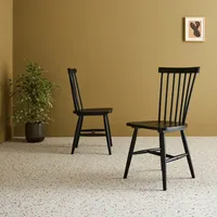 Sweeek 2er-Set Stühle aus Hevea-Holz