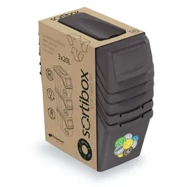 Prosperplast Sortibox 3x20 l Grau