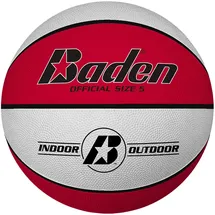 Baden Basic Basketball rot/weiß 5