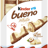 Ferrero Kinder bueno White Schokoriegel, 6 x 19.5g