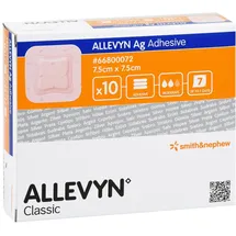 Smith & Nephew Allevyn Ag Adhesive Wundverband 7,5 x 7,5 cm 10 St.