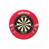 Unicorn Information System Striker Steeldartscheibe mit Surround Rot
