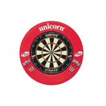 Unicorn Information System Striker Steeldartscheibe mit Surround Rot