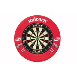 Unicorn Information System Striker Steeldartscheibe mit Surround Rot