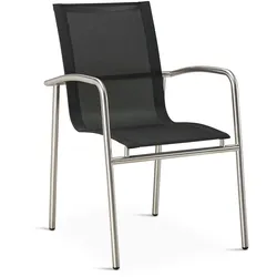 BEST Stapelsessel Khartum Edelstahl/schwarz 47871050