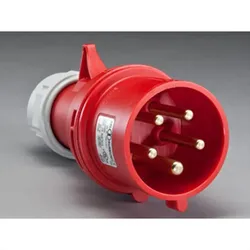 BACHMANN BN0500 19 PDU 1HE 24xC13 6xC19, Leistungsmessung, Anschluss CEE 3x16A, rot"