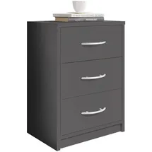 SchlafKONTOR Nachttisch »Pepe«, mit 3 Schubladen, 38.5x54x28.2 cm Schlafzimmer, Nachttische