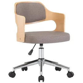 vidaXL Esszimmerstuhl Drehbar taupe Stoff