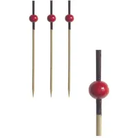 Papstar Fingerfood Picker 7 cm Rot/Beige Holz