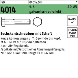 Sechskantschraube ISO 4014 M27 x 220 5,6 W7 1 Stück