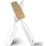 LOPHE Hornhautfeile, Nano Glas Hornhautentferner Professionelle Pediküre, Hornhauthobel mit Langgriff Hornhaut-Feile, für Hornhaut Entfernen Fuß, Weiß