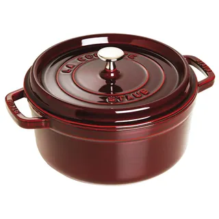 24 cm rund grenadine-rot