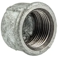 Gebo - Temperguss-Gewindefitting verzinkt Kappe rund, 2 Zoll, Typ