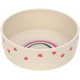 Lässig Kinder Schüssel Schälchen Kindergeschirr ohne Melamin, BPA-frei, für Spülmaschine und Mikrowelle/Bowl Happy Rascals Heart lavender