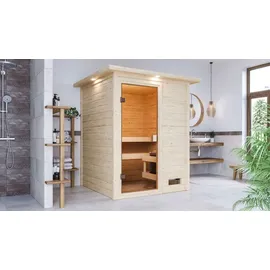 Karibu Sandra inkl. 3,6 kW Ofen + int. Steuerung