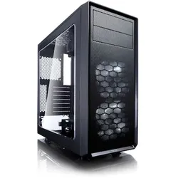Fractal Design Focus G ATX Gaming Gehäuse mit Seitenfenster, schwarz