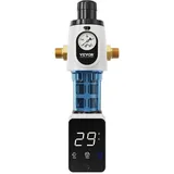Vevor Spin-Down-Filter, 40 Mikron-Sedimentfilter für das ganze Haus für Brunnenwasser, 3/4 Zoll GM + 1 Zoll GM, 4 T/H hohe Durchflussrate, für Wasserfiltersysteme für das ganze Haus