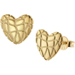 trendor 41132 Ohrringe für Damen Gold 333 / 8K Designer Herz