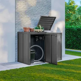 primeyard Mülltonnenbox 168 x 84 x 120 cm anthrazit