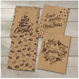 Sigel Weihnachtspostkarten-Set Natural Christmas 24 Stück DIN A6