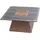 MCW Couchtisch MCW-L76, Wohnzimmertisch Beistelltisch, Industrial Massiv-Holz MVG, 60x60cm natur mit Metall-Optik