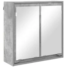 vidaXL Badezimmerspiegelschrank mit Regal Beton Grau 60 x 20 x 60 cm