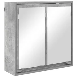 vidaXL Badezimmerspiegelschrank mit Regal Beton Grau 60 x 20 x 60 cm