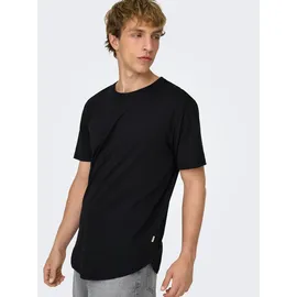 Only & Sons ONSMATT LONGY SS TEE 3-PACK schwarz M