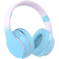 Over-Ear-Kopfhörer Lautstärkeregler, Verstellbares Stirnband, Faltbar, Kabellose und Kabel, eingebautes Mikrofon für Handy  Kinder Kopfhörer - Blau