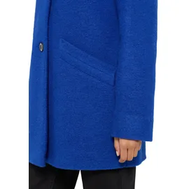 Amber & June Damen Kurzmantel mit Stehkragen blau 44