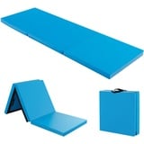 COSTWAY 180 x 60 x 5 cm Weichbodenmatte klappbar, Gymnastikmatte tragbar, Yogamatte wasserabweisend, Turnmatte rutschfest, Klappmatte, Fitnessmatte