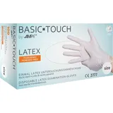 AMPri Handelsgesellschaft mbH Ampri BASIC-TOUCH Latexhandschuhe puderfrei, weiß | Box 100 Stück/Box