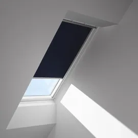 VELUX Verdunkelungs-Rollo solar DSL CK02 0705SWL Grau, Schiene weiß