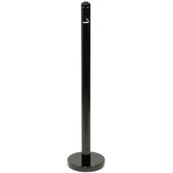 Securit® Edelstahl Aschenbecher Pfosten, witterungsbeständig, einfach zu Reinigen, exkl. Fuß 100,5x6,8x6,8cm | 1,3kg