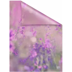 Fensterfolie LICHTBLICK ORIGINAL "Blumenwiese" Gr. 2, lila (violett), B:50cm L:100cm, PVC, Fensterfolien