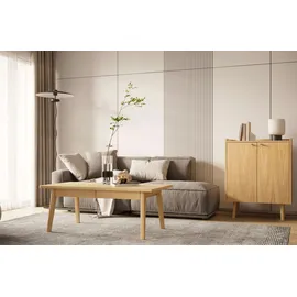 WoodMan Nice 75 x 95 x 45 cm Eichefarben / Braun
