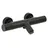 Herzbach Deep Black Wannen-Thermostat Schwarz Matt