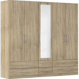 Rauch Wäscheschrank HERSBRUCK 226 x 210 x 54 cm Braun/Beige