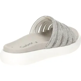 Gabor Damen, Pantolette in gold/silber/bronce, Gr. 41 - Grau