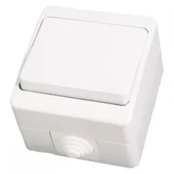 Gunsan 1071100100101 IP54 Schalter Lichtschalter Ein-/Ausschalter Feuchtraum Auf...