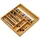 SOTech Orga-Box-1 Besteckeinsatz Bambus 51,9 x 47,3 cm 6 Fächer