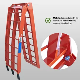 Baumarktplus TRUTZHOLM Auffahrrampe Verladerampe Verladeschiene Rampe 2er Set Alu rot