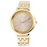 Excellanc Damenuhr mit Metallarmband - Gold