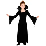 Widmann S.r.l. Hexen-Kostüm Kostüm Kid Vampirin (Kleid, Kragen) schwarz 164